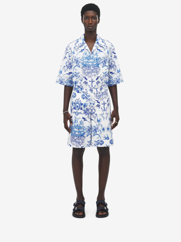ALEXANDER MCQUEEN - Sailor Tattoo Shorts - Item 838668QOABL9256